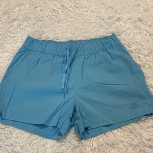 The North Face Women's Athletic Blue Shorts M DRAWSTRING ELASTIC WAISTBAND